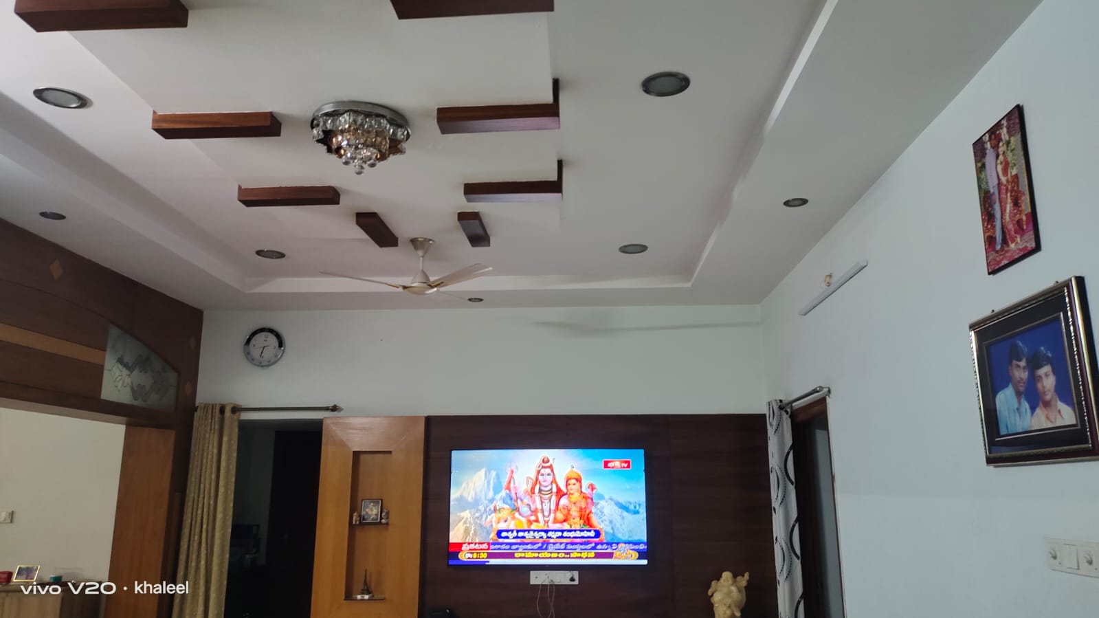 Feature Ceiling & TV Wall by KG Painters in Kurnool