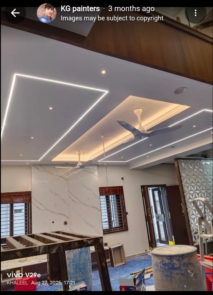 Interior ceiling and finishing project